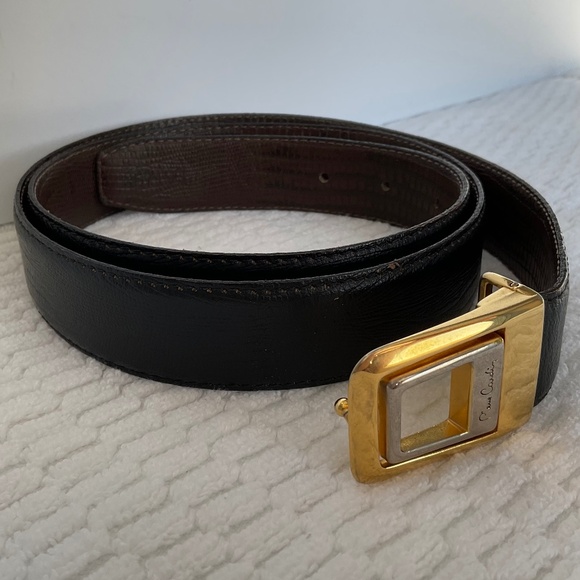 Pierre Cardin Reversible Belt Size 40 Unisex Brown/Black - Picture 3 of 15